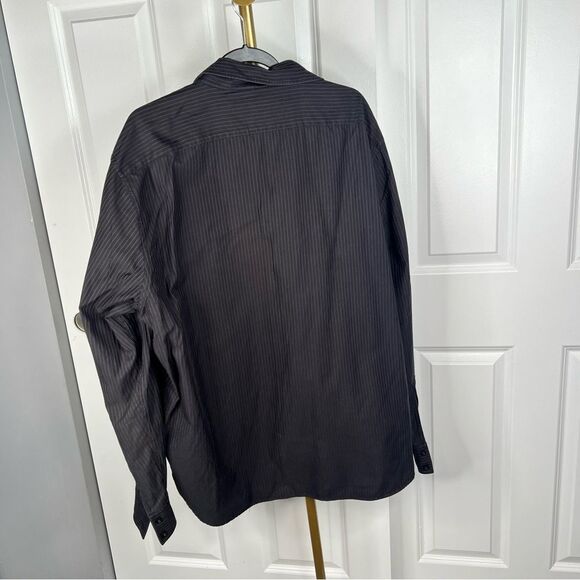 Sz 3X Boss Hugo Boss Black & Gray Striped Dress Shirt $179 MSRP - Picture 10 of 10